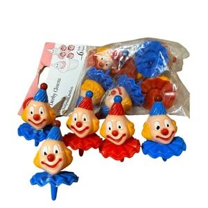 Wilton Vintage Derby Clowns Cake Toppers Figures Set 12